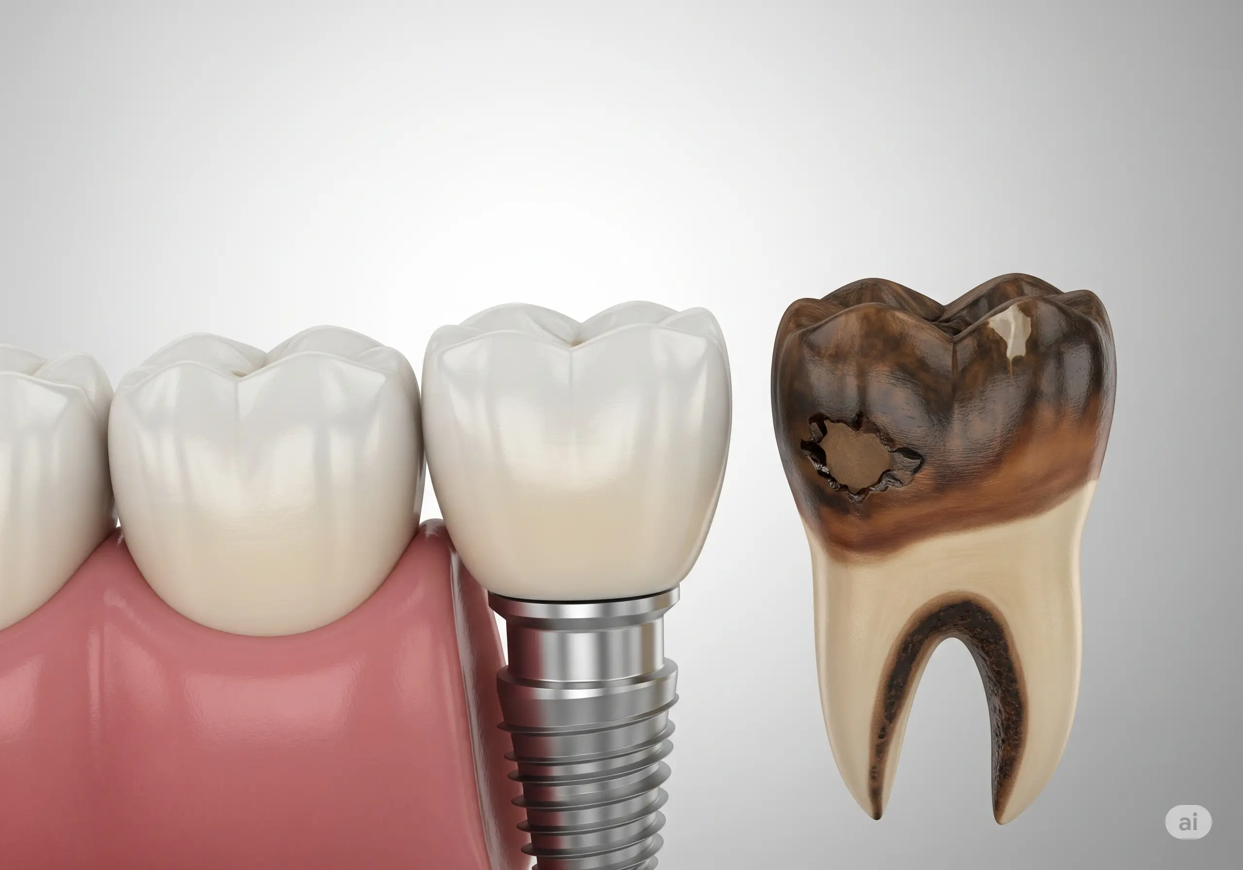 รากฟันเทียม